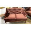 Image 2 : VINTAGE TUFTED SOFA AND LOVESEAT