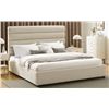 Image 1 : LINON SEVILLE UPHOLSTERED BED KING SIZE - NO HARDWARE, RETAIL $799