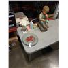 Image 1 : CHERISHED TEDDIES KATHY AND KEN LIMITED EDITION FIGURE, BOOKENDS AND DRAGON PLATE AND THE THINKER CH