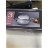 Image 2 : WOK STAINLESS 3PC STEAMER SET