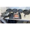 Image 1 : CHEFMAN ELECTRIC GRILL WITH ROCK PRO GRIDDLE, BLUE DIAMOND AND TFAL PANS