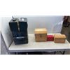 Image 1 : NEWTECH STEREO AND 3 WOODEN BOXES