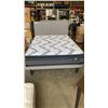 Image 1 : GREY QUEENSIZE BED FRAME WITH QUEEN SIZE SERTA PERFECT SLEEPER ELITE MATTRESS