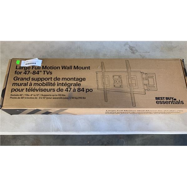 NEW OVERSTOCK 47-84 INCH FULL MOTION TV WALL MOUNT