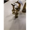 Image 2 : LOT OF BRASS TWO SMALL DECORATIVE VASES NAD TWO BRASS DUCK BOOK STANDS