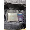 Image 2 : NEW LADIES SIZE LARGE HEATED PUFFY VEST W/ HOOD, POWER BANK, AND CHARGER IN CARRY CASE