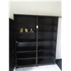 Image 1 : 2-Mocha 6 Shelf Bookcases - 2 X $