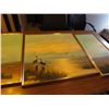 Image 3 : Framed Pelicans Oil On Canvas 3 Pc. Artist Edmonson