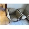 Image 1 : Floral Fabric Armchairs (Pair)