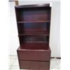 Image 1 : Mahogany 2 Drawer Lateral File w/Upper