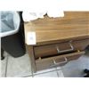 Image 2 : Oak 7 Drawer Office Desk & Chair