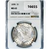 Image 1 : 1898 Morgan Silver Dollar NGC MS63