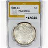 Image 1 : 1884-CC Morgan Silver Dollar PGA MS65+