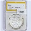 Image 1 : 1878-S Morgan Silver Dollar PGA MS65+ PL