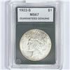 Image 1 : 1922-S Silver Peace Dollar GG MS67
