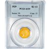 Image 1 : 1929 $2.50 Gold Quarter Eagle PCGS AU55