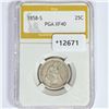 1858-S Seated Liberty Quarter PGA XF40