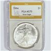 Image 1 : 1994 American Silver Eagle PGA MS70