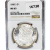 Image 1 : 1880-S Morgan Silver Dollar NGC MS63
