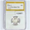Image 1 : 1916-S Mercury Silver Dime PGA MS64 FSB