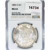 Image 1 : 1883-O Morgan Silver Dollar NGC MS63