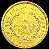 Image 2 : 1851 Rare Gold Dollar UNCIRCULATED