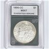 Image 1 : 1890-CC Morgan Silver Dollar GG MS67