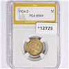 Image 1 : 1924-D Buffalo Nickel PGA MS64
