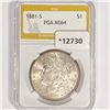 1881-S Morgan Silver Dollar PGA MS64