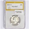 1937-D Washington Silver Quarter PGA MS67