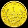 Image 2 : 1849-O Rare Gold Dollar CLOSELY UNCIRCULATED