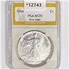 Image 1 : 1994 American Silver Eagle PGA MS70