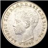 Image 1 : 1895 Puerto Rico Silver 20 Centa UNCIRCULATED