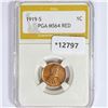 Image 1 : 1919-S Wheat Cent PGA MS64 RED