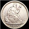 Image 1 : 1837 No Stars Seated Liberty Half Dime CLOSE UNC