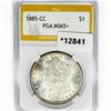 Image 1 : 1885-CC Morgan Silver Dollar PGA MS65+