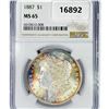 Image 1 : 1887 Morgan Silver Dollar NGC MS65