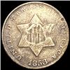 Image 1 : 1853 Silver Three Cent LIGHTLY CIRCULATED
