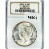 Image 1 : 1924-S Silver Peace Dollar NGC MS61