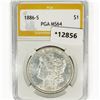1886-S Morgan Silver Dollar PGA MS64