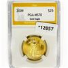 2009 $25 1/2oz American Gold Eagle PGA MS70