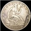 1853-O Arws & Rays Seated Liberty Half NEAR UNC