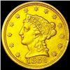 1851 $2.50 Gold Quarter Eagle CLOSE UNC