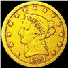 1857-S $2.50 Gold Quarter Eagle NICELY CIRCULATED