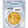 1923-D $20 Gold Double Eagle PCGS MS64