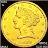 Image 1 : 1860-S $5 Gold Half Eagle CHOICE BU