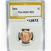 1894 Indian Head Cent PGA MS65 RED
