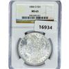 Image 1 : 1884-O Morgan Silver Dollar NGC MS63