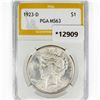 Image 1 : 1923-D Silver Peace Dollar PGA MS63