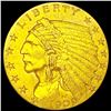 Image 1 : 1909 $2.50 Gold Quarter Eagle CLOSE UNC